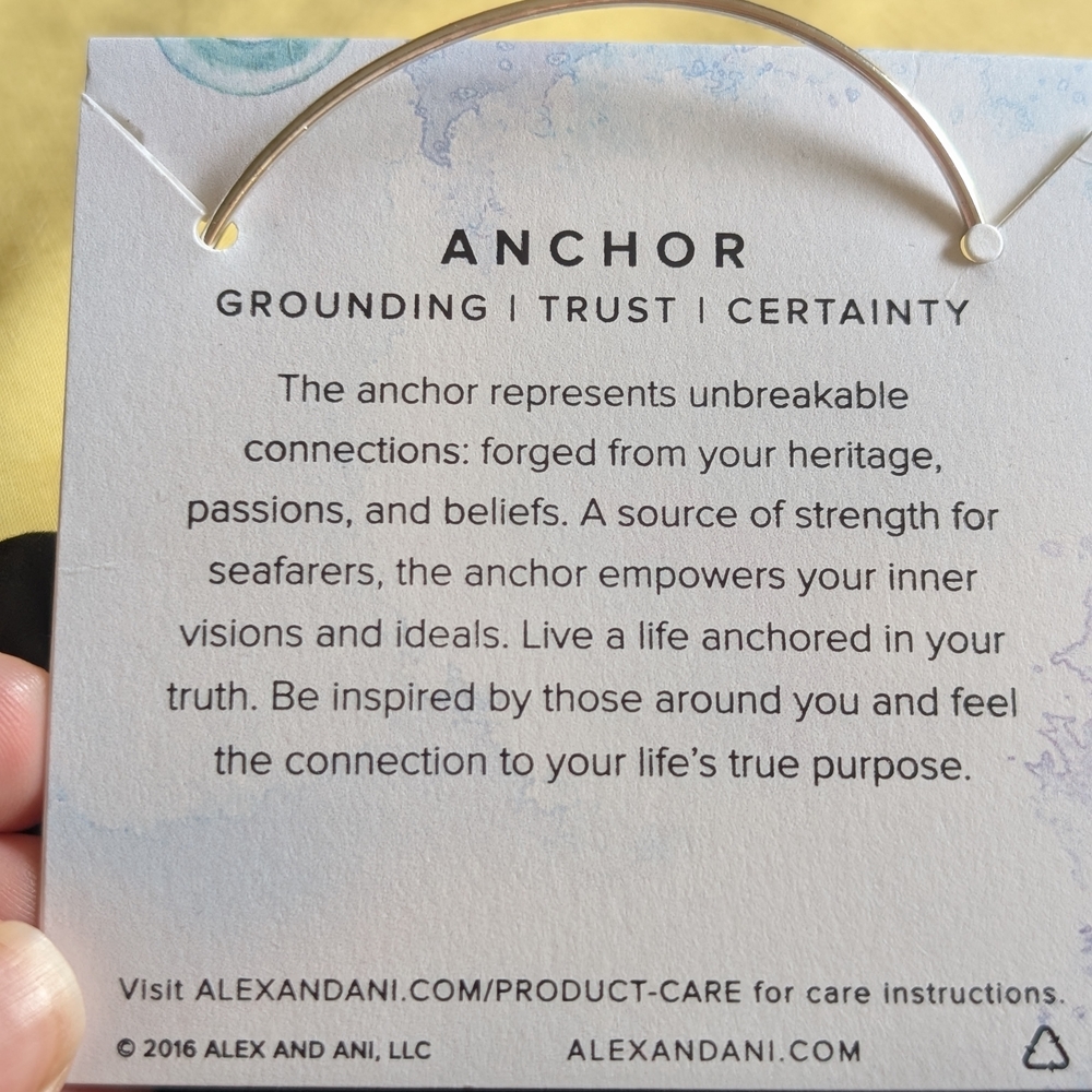 Alex and Ani Silver Nautical Charm Bangle - Picture 3 of 4